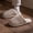 Beige, variant on UTTOASFAY Cozy Slippers for Women Couple's Home Indoor Fleece-Lined Thick Warm Maternity Slippers Fashionable Fall And Winter Thick-Soled Sandals Time and Tr