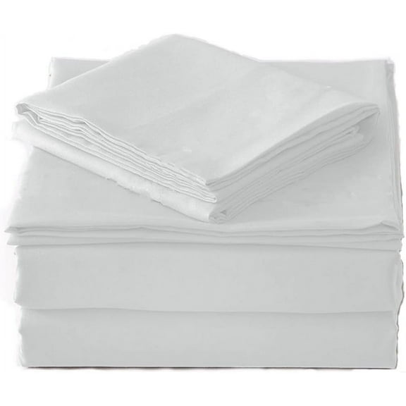 Hotel Collection Series King Sheet Set - Hotel Luxury 1800 Bedding Sheets & Pillowcases - Extra Soft Cooling Bed Sheets - Deep Pocket 16 inch Mattress -Wrinkle, Fade, 4 Piece (King, White)