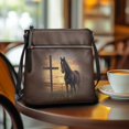 thumbnail image 3 of ZUXONGSY Cross Sunset Horse Print Leather Shoulder Bag for Women Multipurpose Crossbody Purse Satchel with Zipper Closure Sling Hobo Bag for Shopping Dating, 3 of 7
