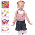 thumbnail image 5 of Somnr Pop Beads, 700+ Pcs Jewelry Making Kit, DIY Arts and Crafts for Age 3+Year Old Girls, Kids Creative DIY Set with Necklace, Bracelet, Rings, 5 of 9
