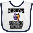 thumbnail image 3 of Inktastic Daddy Surfing Buddy Kids Surfer Boys or Girls Baby Bib, 3 of 4