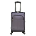 thumbnail image 5 of Protégé 7-Piece Softside Luggage Set, Includes Carry On, Medium Checked and Large Checked Spinners and Matching Packing Cubes, Gray, 5 of 19