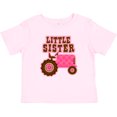 thumbnail image 3 of Inktastic Pink Tractor Little Sister Girls Baby T-Shirt, 3 of 5