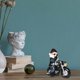 thumbnail image 3 of Estatua enana, equipo de motocicleta, escultura de gnomo de jardín, decoración divertida de estatua de gnomo de jardín MFZFUKR CPB-US-DYP225-1, 3 of 5