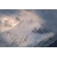 thumbnail image 2 of Jaynes Gallery 32x23 Black Ornate Wood Framed with Double Matting Museum Art Print Titled - South America-Argentina-Tierra del Fuego Snowy peak of Mt Olivia, 2 of 4