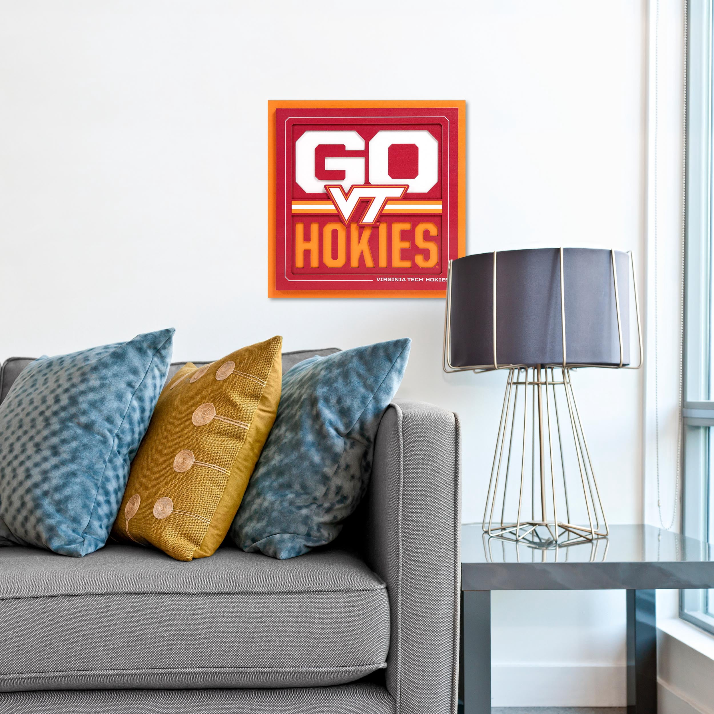 YouTheFan NCAA Virginia Tech Hokies Slogan Series 3D Wall Art