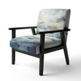 thumbnail image 3 of Designart "Beach Scandinavian Solitude III" Upholstered Abstract Accent Chair and Nautical & Coastal Arm Chair - Multiple Color & Pattern, 3 of 7
