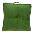 thumbnail image 6 of Parkland Collection Alena 24x24" Solid Cotton Floor Pillow in Olive Green, 6 of 6