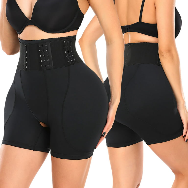 XFLWAM Hip Pads for Women Shapewear With Waist Wrap, Hip and Butt Enhancer  Tummy Control Bbl Shorts for Hip Dip Black XL