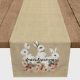 thumbnail image 2 of Creative Products Sketched Bunnies On White Burlap 2 16 x 90 Poly Twill Table Runner, 2 of 3