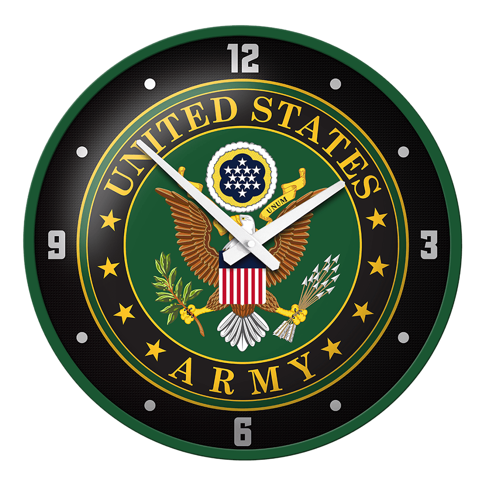 US Army Modern Disc Wall Clock