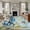 Blue, variant on 6'x9' Area Rugs, Blue Crab Coastal Indoor Outdoor Area Rug for Living Room Bedroom, Nautical Starfish Beach Ocean Coral Washable Bathroom Rugs Kitchen Floor Carpet Mats Home Decor Aesthetic