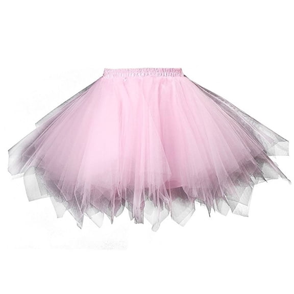 Kids Tutu Skirt Layered Pink Tutu Elastic Waist Ballet Dance Skirt Fairy Dress
