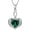5-May-Created Emerald, variant on Angel Wing Heart Necklaces for Women S925 Sterling Silver Heart Birthstone Infinity Wings Pendant Necklace Jewelry Birthday Christmas Gifts for Mom Women