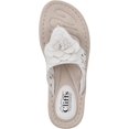 thumbnail image 6 of Cliffs by White Mountain Womens Cynthia Faux Leather Thong Wedge Sandals, 6 of 7