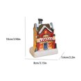 thumbnail image 3 of Christmas Decorations Indoor Outdoor, Resin Christmas House Mini Ornament, Color Light Desktop Decoration for Xmas Home, Holiday Gift, Mantel Shelf, 3 of 6
