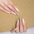 thumbnail image 2 of 【Perfect Gift for Girls/Womens】Fofosbeauty 24pcs Press on False Nail Tips Extra Long Coffin Manicure Full Cover Fake Nails, Luxury Deluxe Nude, 2 of 9