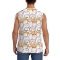 thumbnail image 4 of Balery Cute Cartoon Penguin Camisetas sin mangas para hombre, absorbe la humedad y protege contra el mal olor.-X-Large, 4 of 7