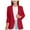 Red, variant on Girls Blazer Jacket with Pocket Formal Long Sleeve Wear for Children Casual Occasion Outfit Party Attire Girls Blazer Jacket