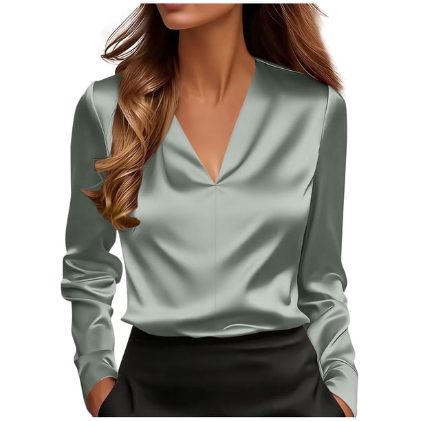 Camisetas de Manga Larga para las Mujeres de Moda Sólido Casual Suelto Cardigan Superior, Poliéster Suave Invierno Primavera Desgaste