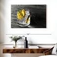 thumbnail image 3 of Elephant Stock Chilled Lemon Cocktail Wall Art - Horizontal Canvas Wall Art - Dining Room Wall Decor - Food And Drink Canvas - Yellow And Orange Decor - 39" x 26", 3 of 8