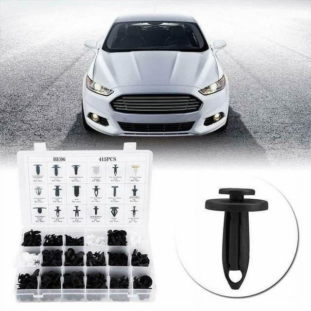 JWshufel Ensemble de Clips de Fixation Universels pour Voiture 100 Pcs Rétentions en Nylon Longue Durée avec Détachant pour Réparation de Rembourrage Automobile pour Divers Besoins du Véhicule