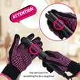 thumbnail image 6 of 2 Pcs Heat Resistant Gloves with Silicone Bumps, (New Upgraded ) Professional Heat Proof Glove Mitts for Hair Styling Curling Iron Wand Flat Iron Hot-Air Brushes, Universal Fit Size, 6 of 10
