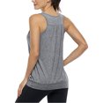 thumbnail image 4 of Camiseta sin mangas de yoga con espalda cruzada y cuello redondo sin mangas para mujer, 4 of 5