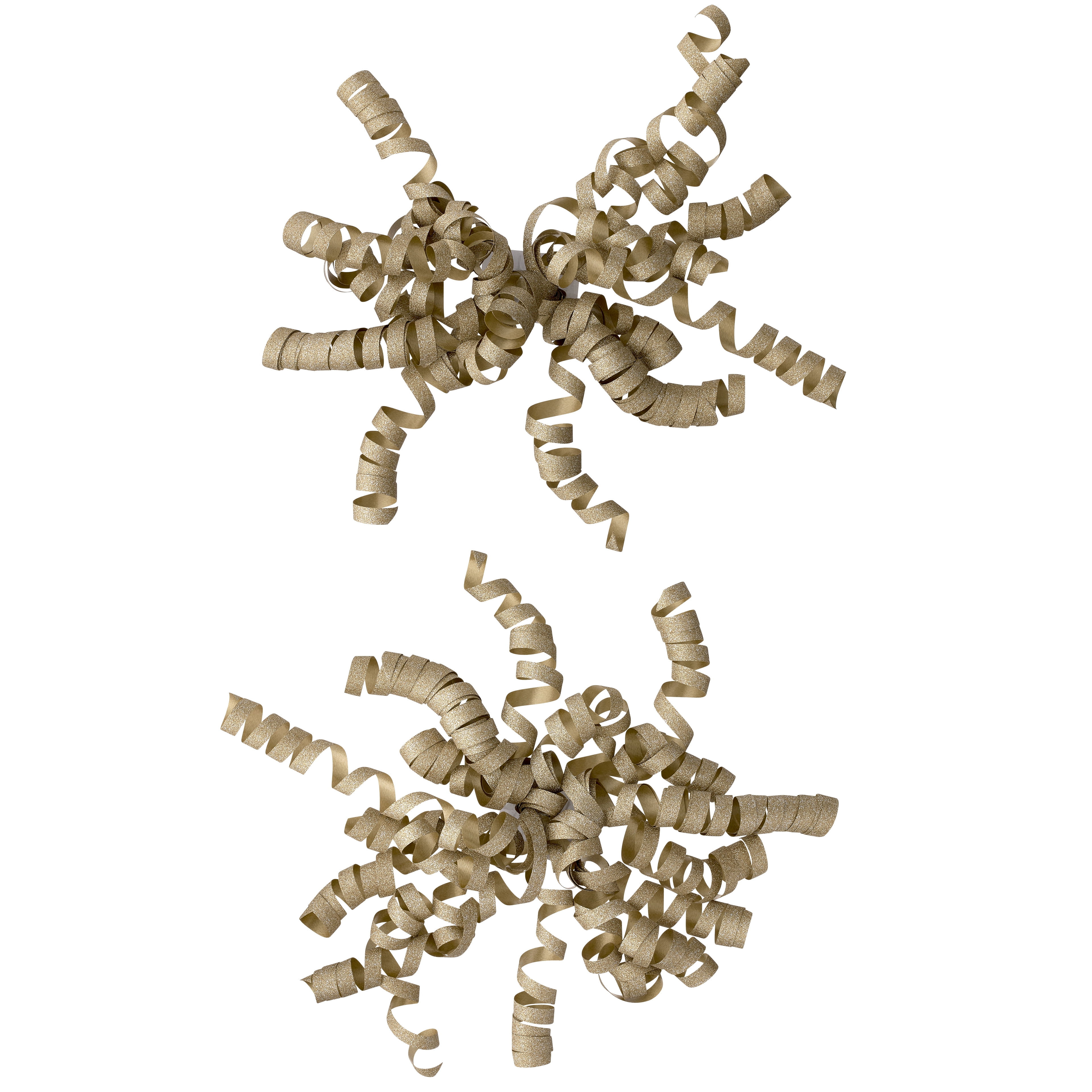 12 Packs: 2 ct. (24 total) Glitter Twisty Bows by Celebrate It