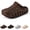 Brown, variant on Women Men Cloud Shoes Wide Toe Box, 2026 New Waterproof EVA Slip-On Clogs with Arch Support Cushioned Slippers