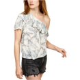 thumbnail image 1 of Blusa Tropical de un hombro Lucky Brand para mujer multicolor extragrande, 1 of 2