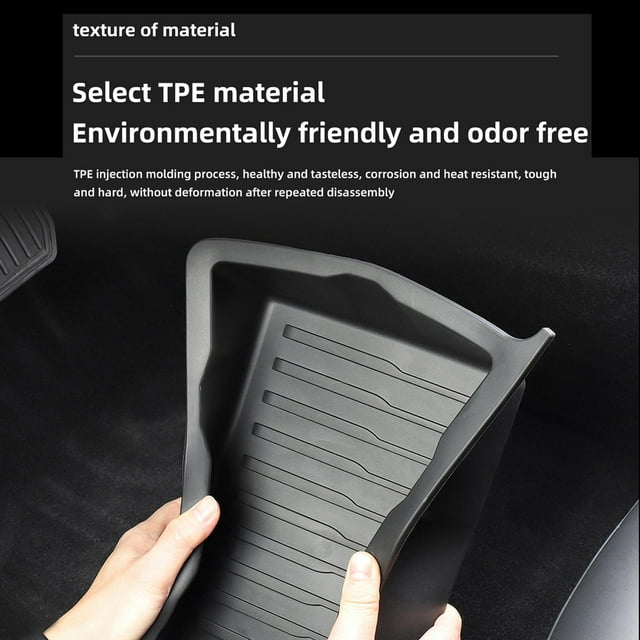 under Seat Storage Box, Rear Seat Hidden Tray Case Holder Container Organizer Drawer, for Model Y Replace. 1pc