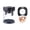 A001Black, variant on Fruit slicer divider, blue, 1pc manual press fruit cutter for strawberries grapes apples salads party food prep snack making
