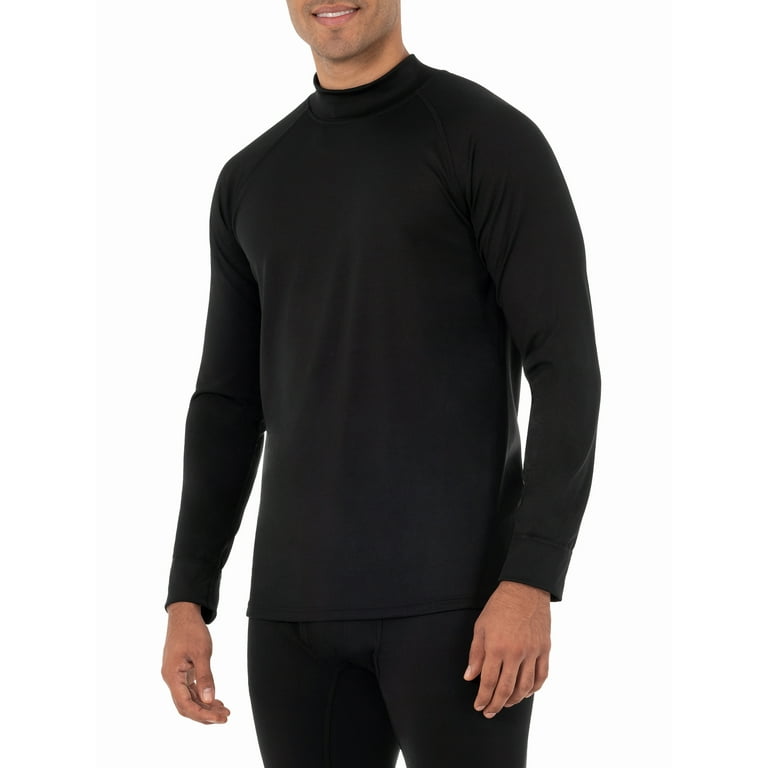 Russell Adult Mens & Big Mens Heavyweight Fleece Baselayer Mock Neck Long  Sleeve Top, Sizes M-5XL