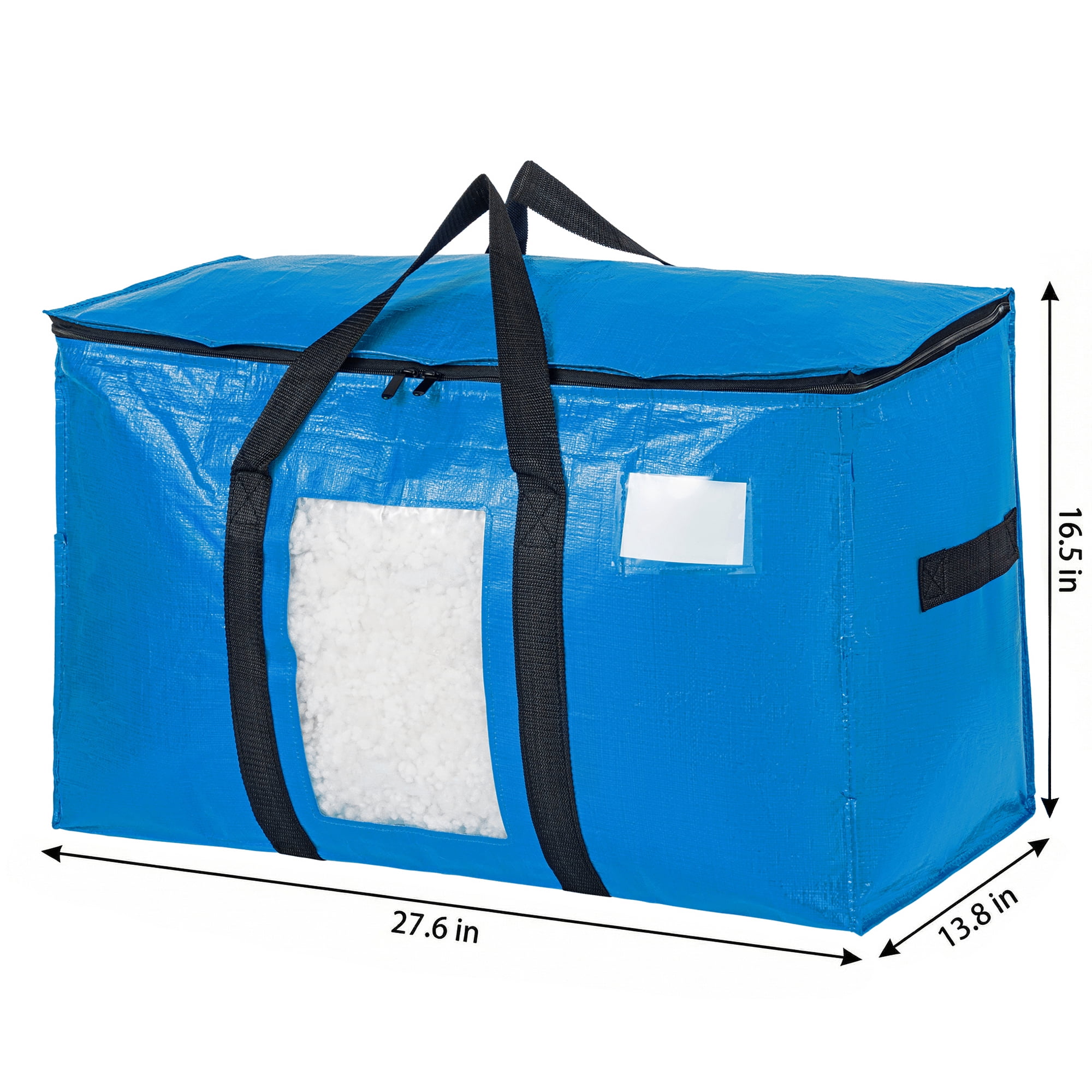 Unique Bargains Storage Bags for and Closet with Handles Blue 27.56"x13.78"x16.54"