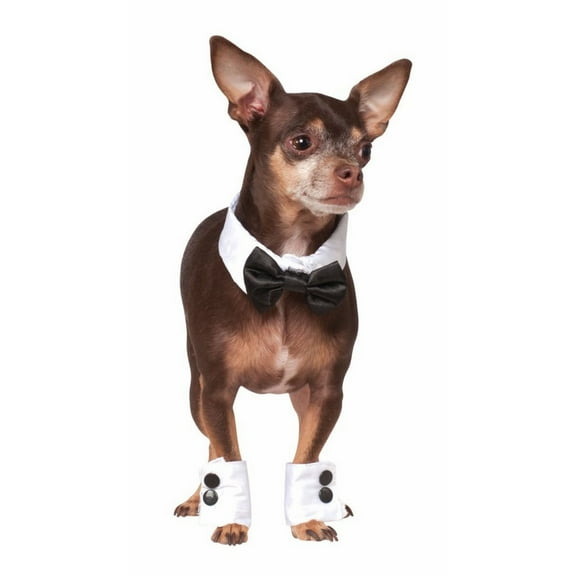 Rubie's Tuxedo Bowtie & Cuff Pet Set