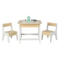 thumbnail image 2 of Spaco Kid's Table and Chairs Set with Double-sized Tabletop-Natural, Toddler Table and Chair Set for Arts & Crafts, Snack Time, Homeschooling, Homework, 2 of 9