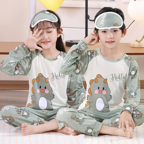 Pijamas de Disney conjunto de pijamas para ninos ropa de dormir para ninos pantalones de manga corta de verano para ninas Pijama fino de dibujos animados para ninos altura infantil de 120 130cm