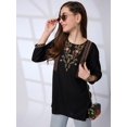thumbnail image 2 of Globus Women Floral Embroidered Yoke Fusion Tunic, 2 of 6