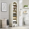 thumbnail image 3 of SinCiDo Arched Bookshelf, 8-Tier Open Shelf Bookcase, Medium Density Fiberboard, 3 of 7