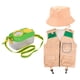 thumbnail image 4 of 3x kits de explorador de juguetes para niños, conjunto de exploración al aire libre para niños, chaleco, sombrero, disfraz de explorador de patio, 4 of 9