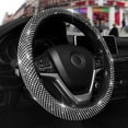 thumbnail image 5 of LinenLoon Car Rhinestone Steering Wheel Cover for Women Anti Slip Universal 15 Inch Decorative ( Black Big Diamond ), 5 of 5