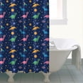 thumbnail image 4 of Dark Blue Space Dinosaur Pattern Shower Curtain 72"x84" ,Bathroom Decorative Shower Curtains Set with 12 Hooks,Modern Waterproof Washable Shower Curtain, 4 of 6