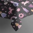 thumbnail image 4 of Fantasy Princess Unicorn Pattern Rectangle Tablecloth 60"x120",Waterproof Polyester Rectangle Table Cloth, Wipeable Spillproof Polyester Tablecloth for Dining, Camping, Indoor and Outdoor, 4 of 6