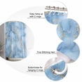 thumbnail image 5 of Marble Texture Shower Curtain Set ，Waterproof Fabric Shower Curtains Blue Gold Abstract Gradient Art Shower Curtains for Bathroom,Bathroom Decor 72"x84", 5 of 6