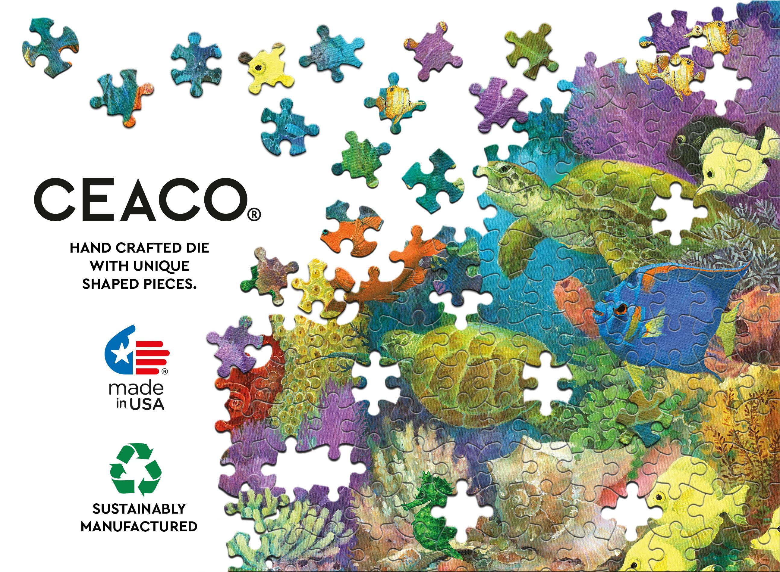 Ceaco Underwater Color (Christina P. Wyatt) 1000 Piece Interlocking Jigsaw Puzzle