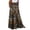 Yellow, variant on Junboys Women's Long Skirts for Women - Boho Floral Print Maxi Skirt with Elastic Waist and Tie, Loose Casual Summer Skirt for Travel,Brown 2XL