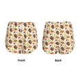 thumbnail image 3 of Balery Holiday Thanksgiving Turkey Pantalones cortos deportivos para mujer con forro y dos bolsillos, elásticos, para entrenamiento, gimnasio, yoga-Large, 3 of 7