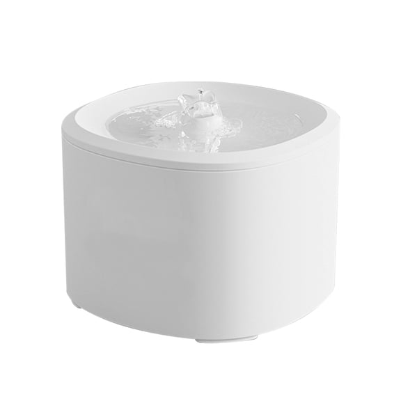 3L Pet Water Fountain, Automatic Circulating Cat Water Fountain with Quiet Pump, Visible Water Level, Easy to Clean, BPA-Free, White, for Cats and Small Dogs