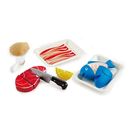 Hape Kitchen Kids Food Playset Tasty Proteins 7 pcs